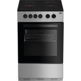 Electric Ovens Cast Iron Cookers Beko KS530S Silver, White
