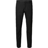 Selected Slim Fit Suit Trousers - Black