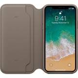 Leather / Synthetic Wallet Cases Apple Leather Folio Case (iPhone X)