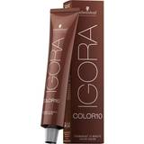 Shine Permanent Hair Dyes Schwarzkopf Igora Color10 Permanent Color #5-7 Light Brown Copper 60ml
