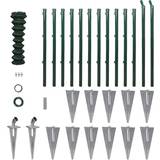 vidaXL Chain-Link Fence Set with Posts Spike Anchors 100cmx25m