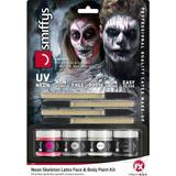 Skeletons Makeup Fancy Dress Smiffys Neon Skeleton Liquid Latex Kit