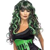 Witches Long Wigs Fancy Dress Smiffys Blood Drip Monster Wig
