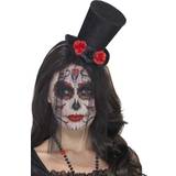 Red Hats Fancy Dress Smiffys Day of the Dead Mini Top Hat