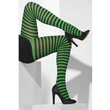Socks & Tights Fancy Dresses Fancy Dress Smiffys Opaque Tights Green & Black Striped