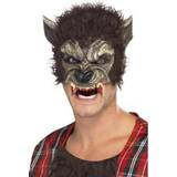 Half Masks Fancy Dress Smiffys Werewolf Half Face Mask