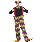 Multicolour Fancy Dresses Smiffys Hooped Clown Costume