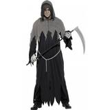 Black Fancy Dresses Smiffys Grim Reaper Robe Costume