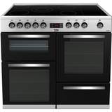 100cm - Electric Ovens Ceramic Cookers Beko KDVC100X Silver, Stainless Steel