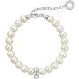Women Bracelets Thomas Sabo Charm Bracelet - Silver/Pearls
