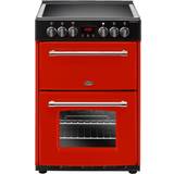 Belling Electric Ovens Ceramic Cookers Belling Farmhouse 60E Red, Black
