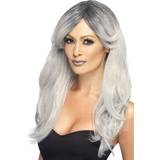 Grey Long Wigs Fancy Dress Smiffys Ghostly Glamour Wig