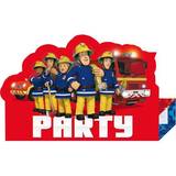 Childrens Parties Cards & Invitations Amscan Invites Fireman Sam Stand Up 8-pack
