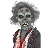 Red Head Masks Fancy Dress Smiffys Decaying Zombie