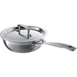 Silver Sauciers Le Creuset 3-Ply Stainless Steel Non Stick with lid 20 cm