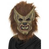 Brown Head Masks Fancy Dress Smiffys Werewolf Mask