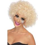 Around the World Short Wigs Fancy Dress Smiffys 70's Funky Afro Wig Blonde
