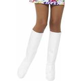 White Shoes Fancy Dress Smiffys GoGo Boot Covers White