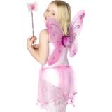 Fairytale Accessories Fancy Dress Smiffys Butterfly Wings & Wand Pink