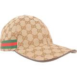 Women Accessories Gucci Original GG Canvas Baseball Hat - Beige/Ebony