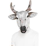 Brown Head Masks Fancy Dress Smiffys Reindeer Stag Latex Mask