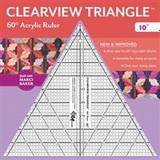 Clearview Triangle (TM) 60 Degrees Acrylic Ruler - 10' (2016)
