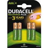 Batteries & Chargers Duracell AAA Rechargeable Plus 4-pack