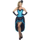 Blue Fancy Dresses Smiffys Burlesque Dancer Costume