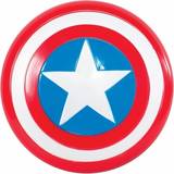 White Accessories Fancy Dress Rubies Kids Captain America Shield 12"
