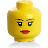 Yellow Storage Boxes Kid's Room Room Copenhagen Lego Iconic Storage Head S – Girl