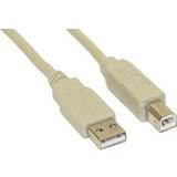 Beige - USB Cable Cables InLine USB A - USB B 2.0 1.8m