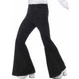 Smiffys Mens Flared Trousers Black