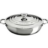 Shallow Casseroles Le Creuset Signature Stainless Steel with lid 30 cm