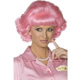 Short Wigs Fancy Dress Smiffys Frenchy Wig Pink