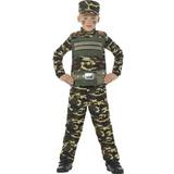 Green Fancy Dresses Smiffys Camouflage Military Boy Costume