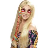 Hippie Long Wigs Fancy Dress Smiffys Hippy Party Wig Blonde