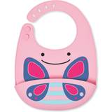 Skip Hop Pacifiers & Teething Toys Skip Hop Zoo Fold & Go Silicone Bib Blossom Butterfly