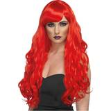 Red Long Wigs Fancy Dress Smiffys Desire Wig Red