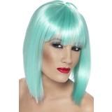 Turquoise Fancy Dresses Smiffys Glam Wig Neon Aqua