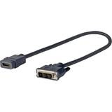 VivoLink HDMI-DVI M-F 0.2m