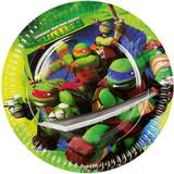Disposable Plates Amscan Ninja Turtles Plates Green 8-pack