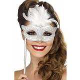 Eye Masks Fancy Dress Smiffys Baroque Fantasy Eyemask Silver