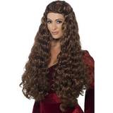 History Long Wigs Fancy Dress Smiffys Medieval Princess Wig