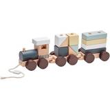 Kids Concept Pull Toys Kids Concept Block Train Natural