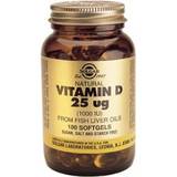 D Vitamins Fatty Acids Solgar D-Vitamin 25 ug (1000 IU) 100 pcs