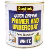 Rustins Quick Dry Primer & Undercoat Wood Paint Grey 0.5L