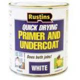 Rustins Quick Dry Primer & Undercoat Wood Paint White 0.5L