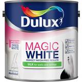 Wall Paints Dulux Magic White Silk Wall Paint Pure Brilliant White 2.5L