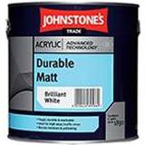 Johnstone's Trade Acrylic Durable Matt Wall Paint, Ceiling Paint Brilliant White 2.5L