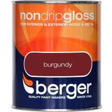 Berger Paint Berger Non Drip Gloss Metal Paint, Wood Paint Brown 0.75L